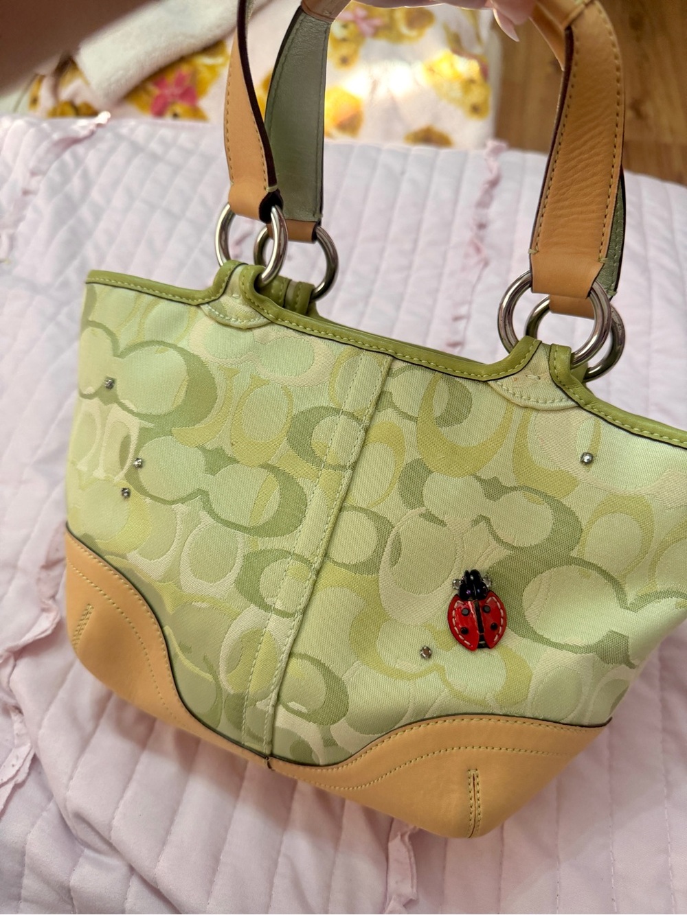 2004 Coach Limited Edition Green Ladybug 5621 RARE - Picture 2 of 5